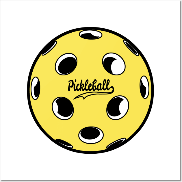 Everyday Pickleball Yellow Ball Wall Art by Mudge